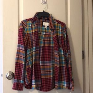Multicolored flannel